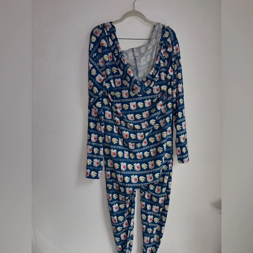 MeUndies Chinese Food Takeout Printed Jumpsuit Size S/M - Picture 5 of 6